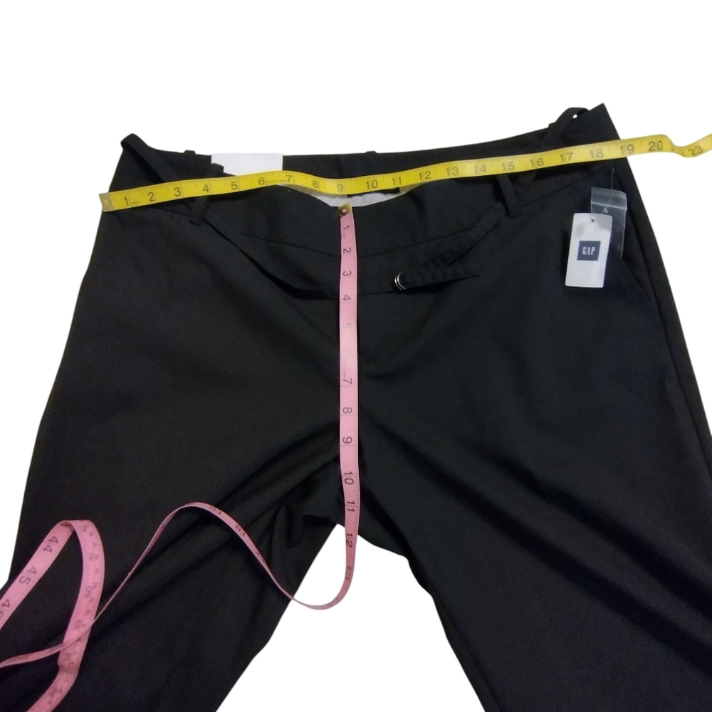 NWT Gap The Trouser Black Low Rise Women's Black Pants 14R - Picture 7 of 8